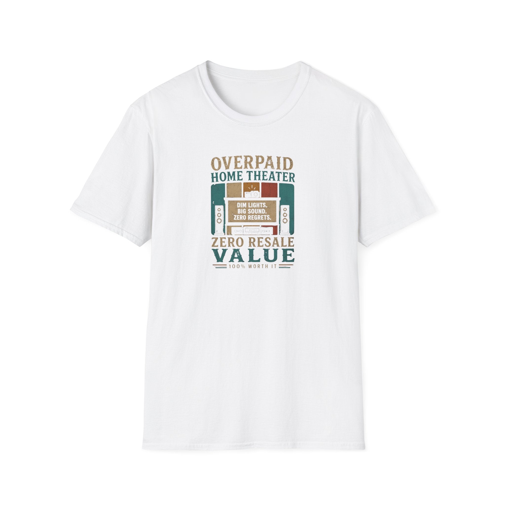 Overpaid Home Theater T-Shirt
