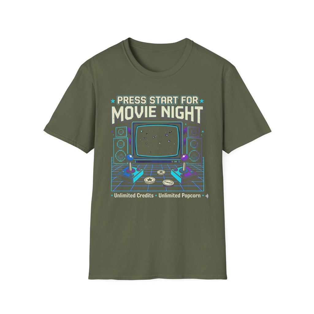 Press Start for Movie Night T-Shirt