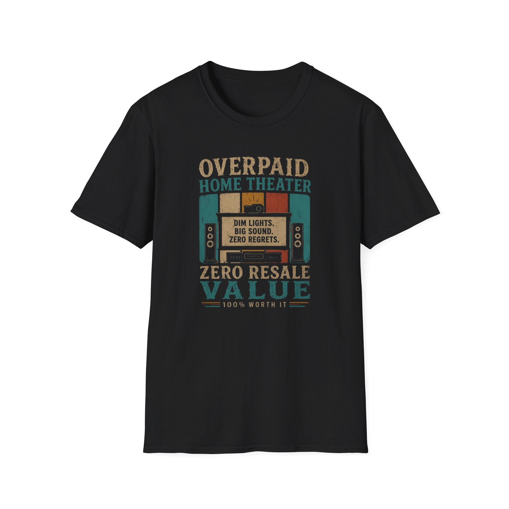 Overpaid Home Theater T-Shirt