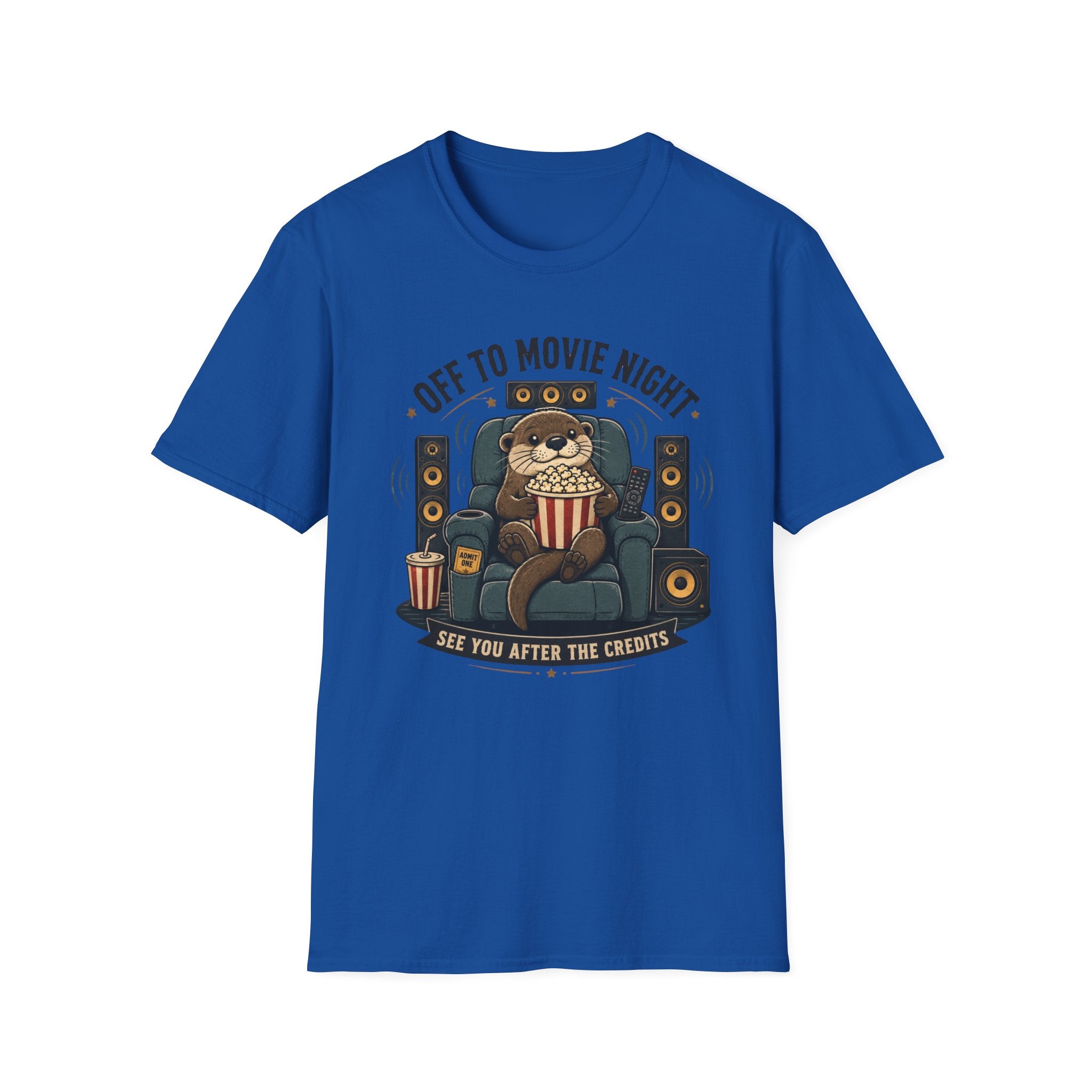 Off To Movie Night Otter T-Shirt