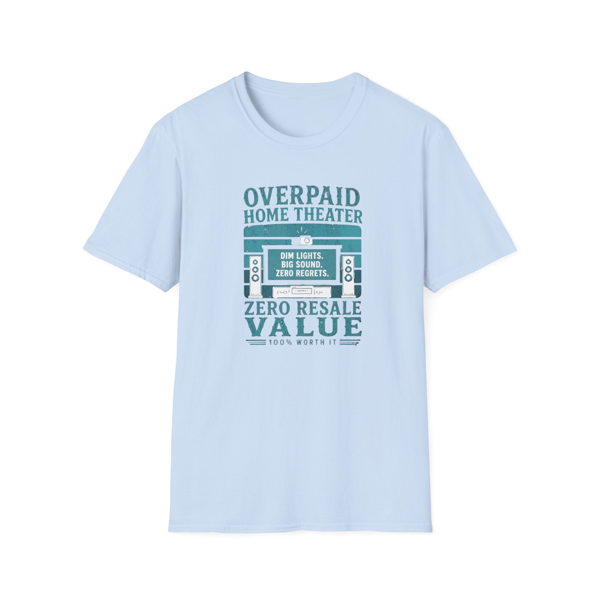 Overpaid Home Theater T-Shirt