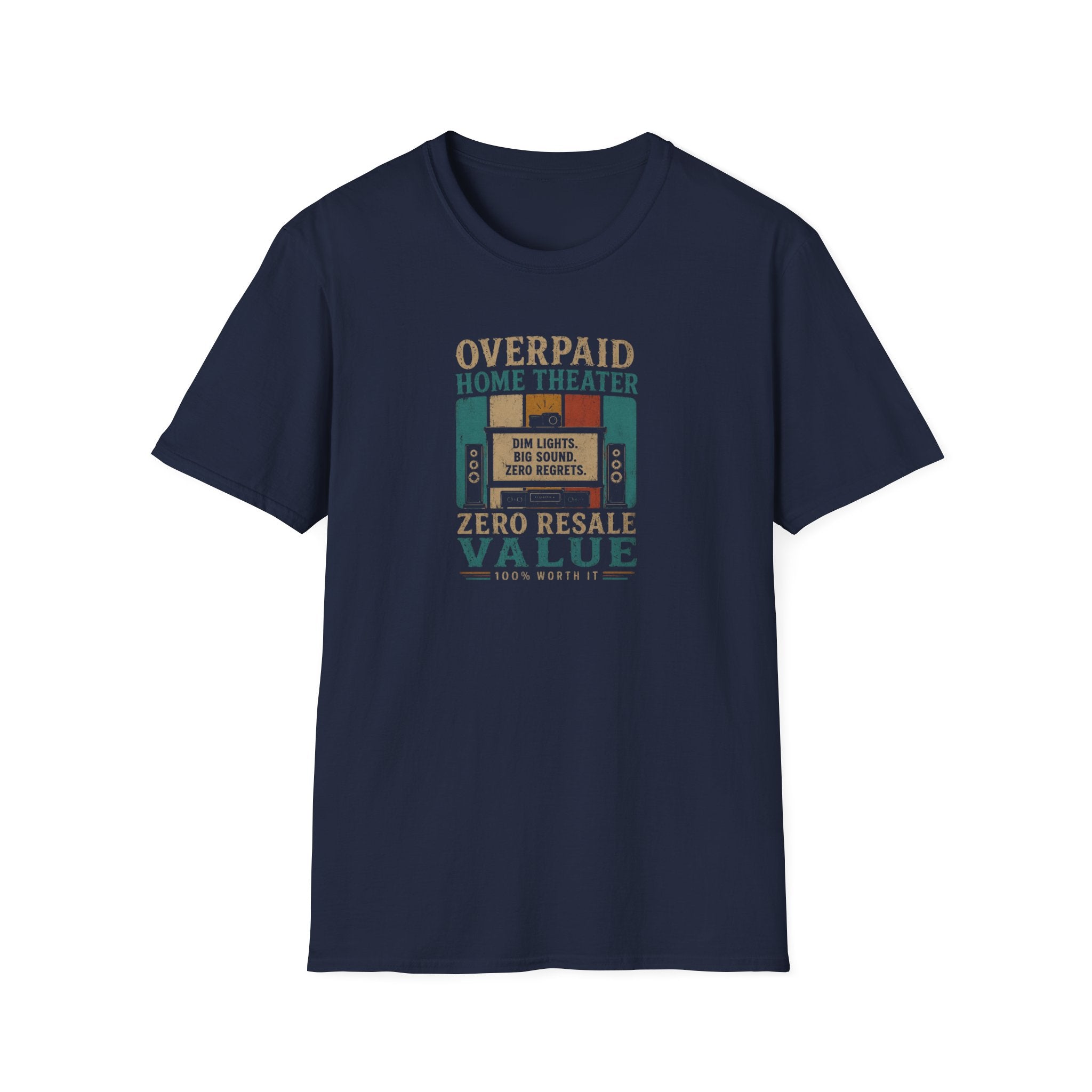 Overpaid Home Theater T-Shirt