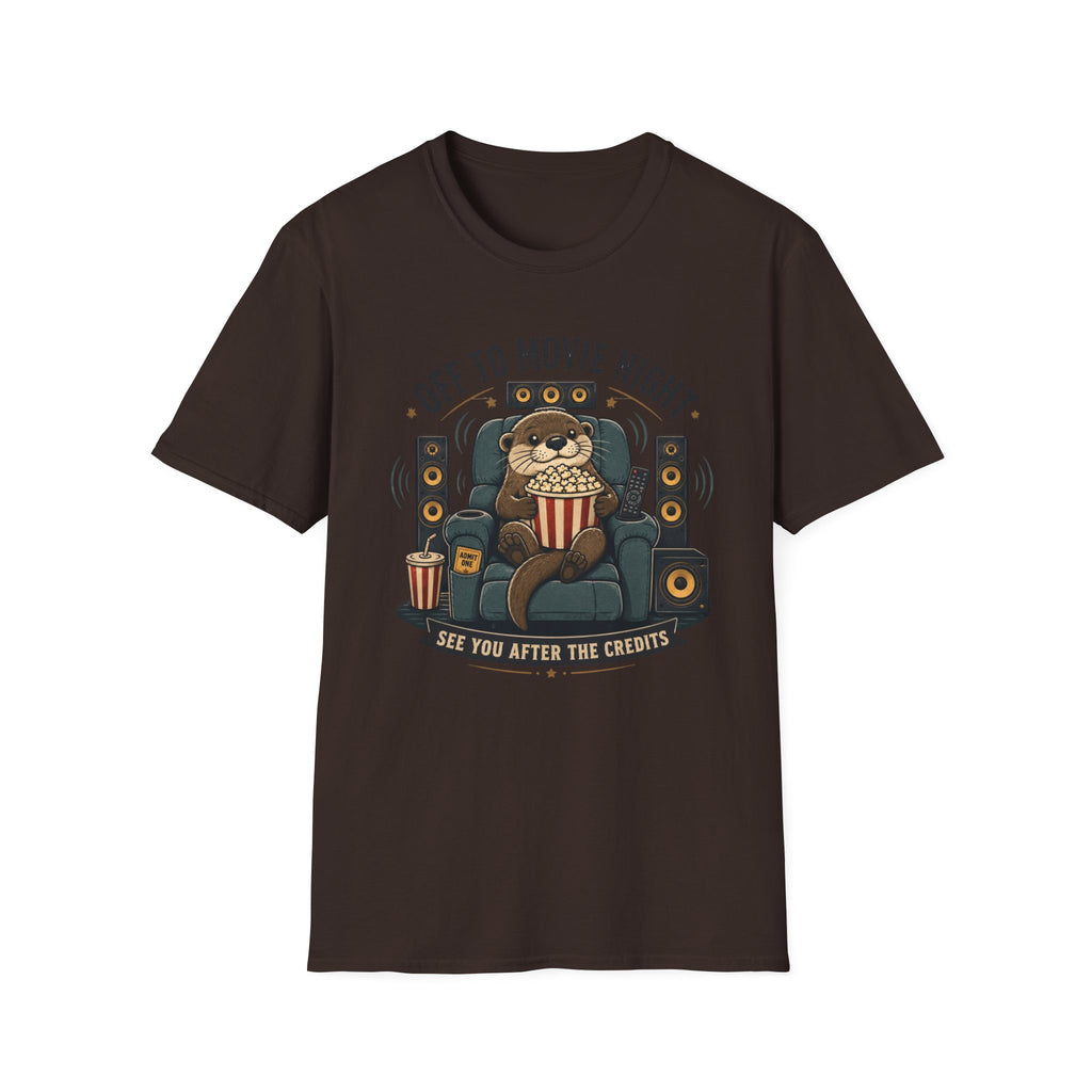 Off To Movie Night Otter T-Shirt