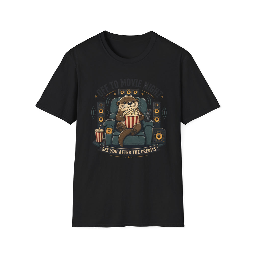 Off To Movie Night Otter T-Shirt