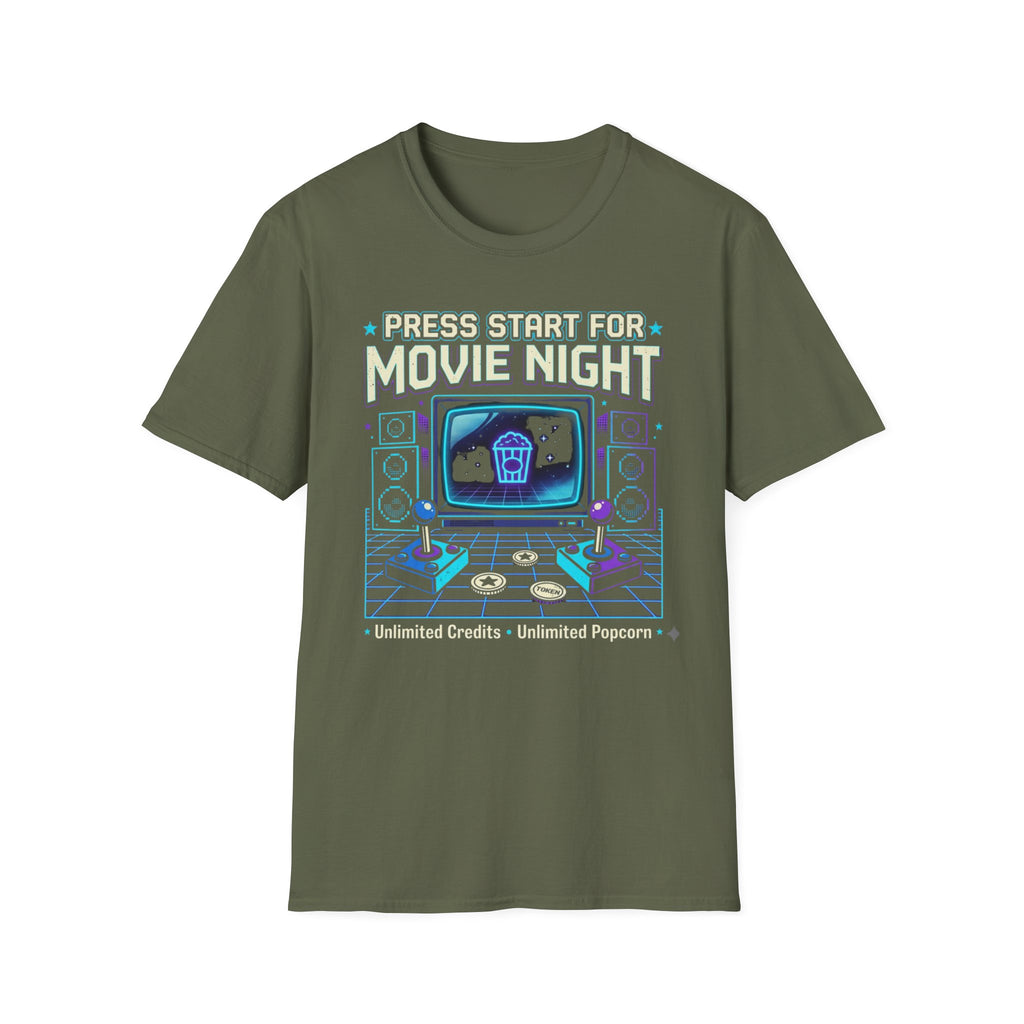 Press Start for Movie Night T-Shirt