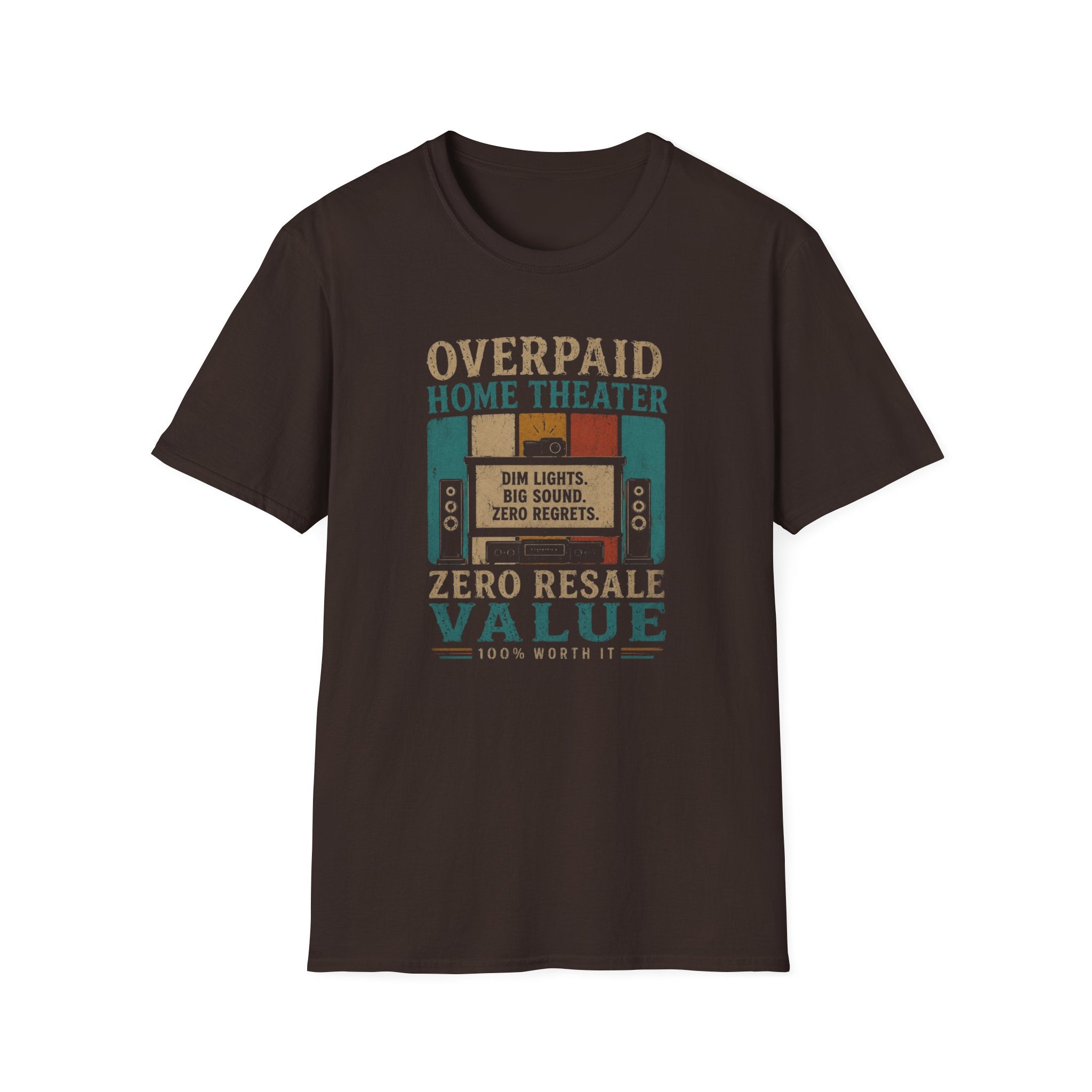 Overpaid Home Theater T-Shirt