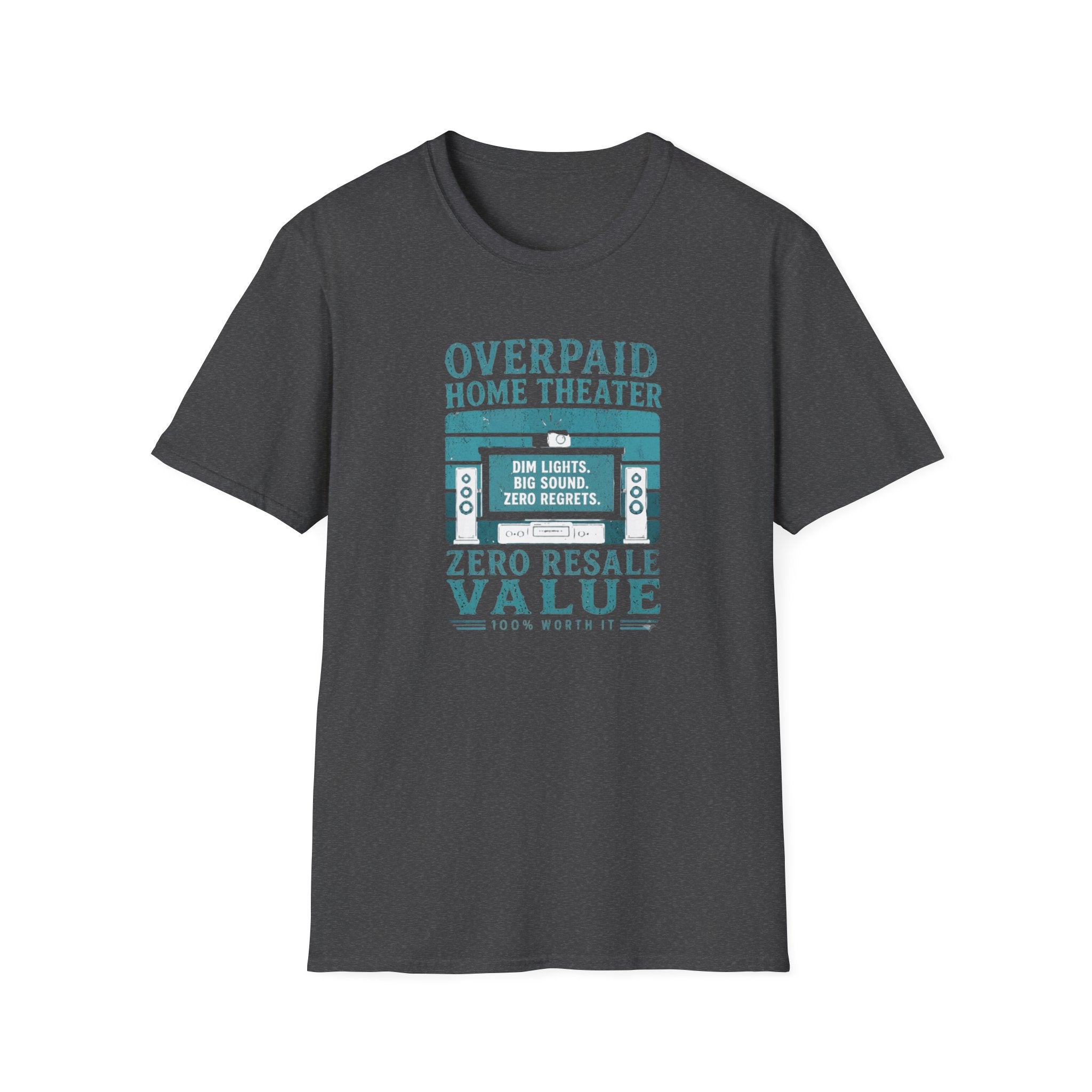 Overpaid Home Theater T-Shirt