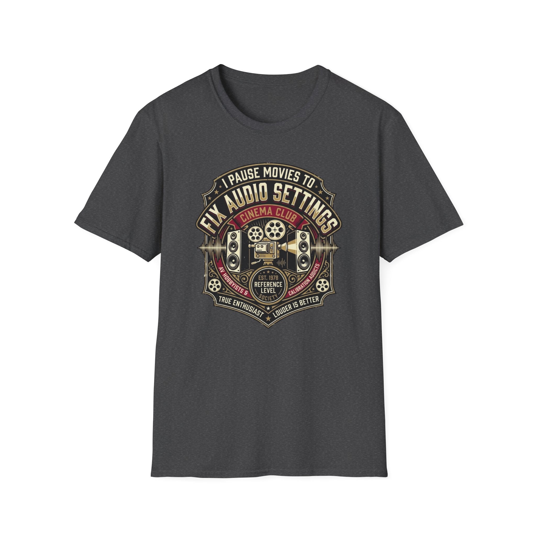 Pause Movies to Fix Audio Setting T-Shirt