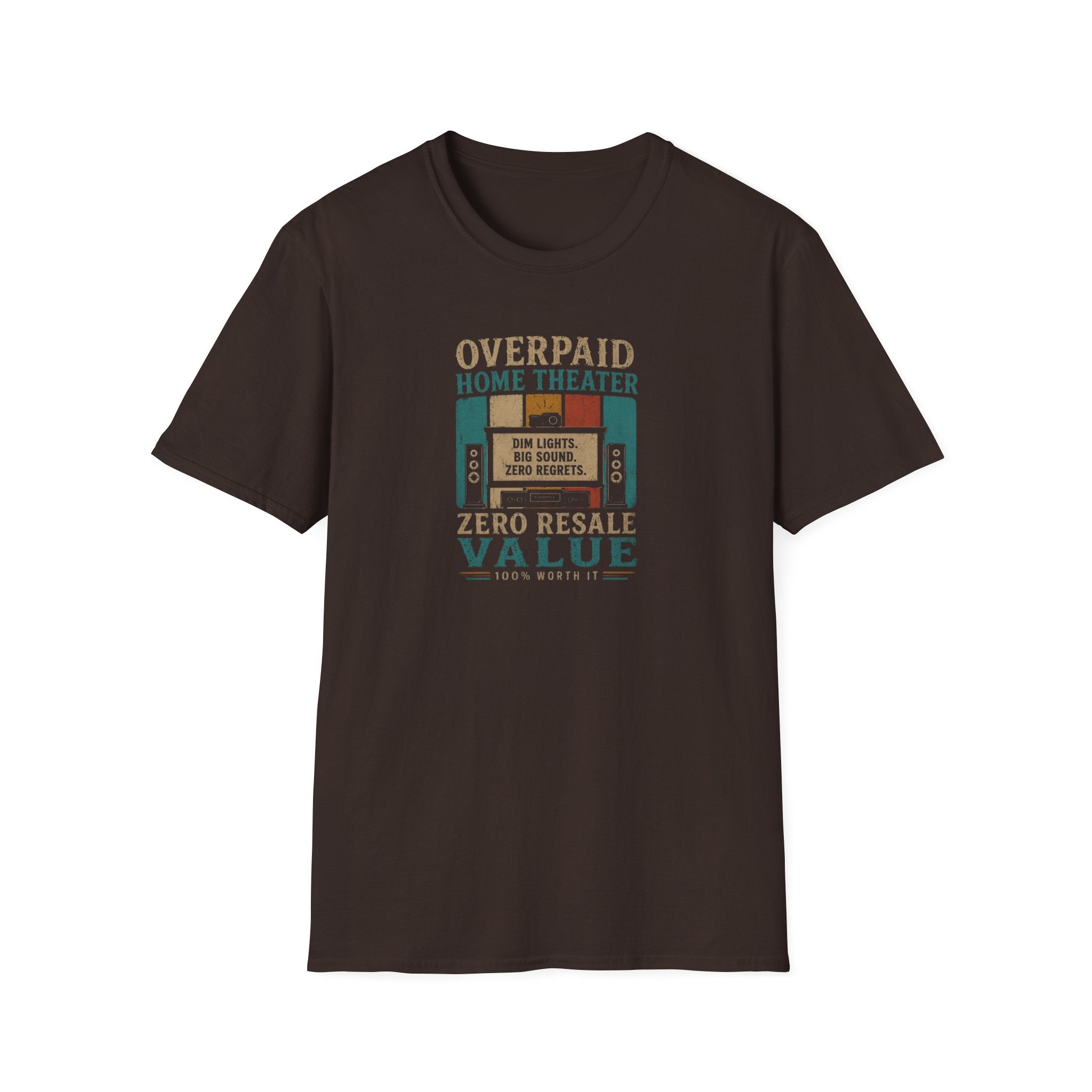 Overpaid Home Theater T-Shirt