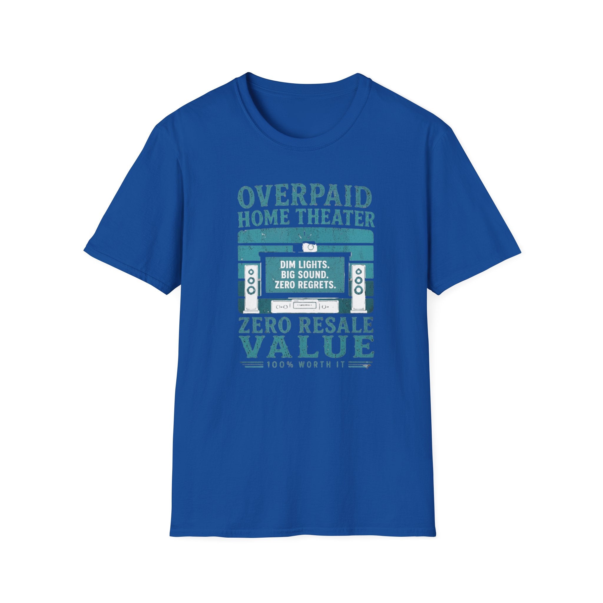 Overpaid Home Theater T-Shirt