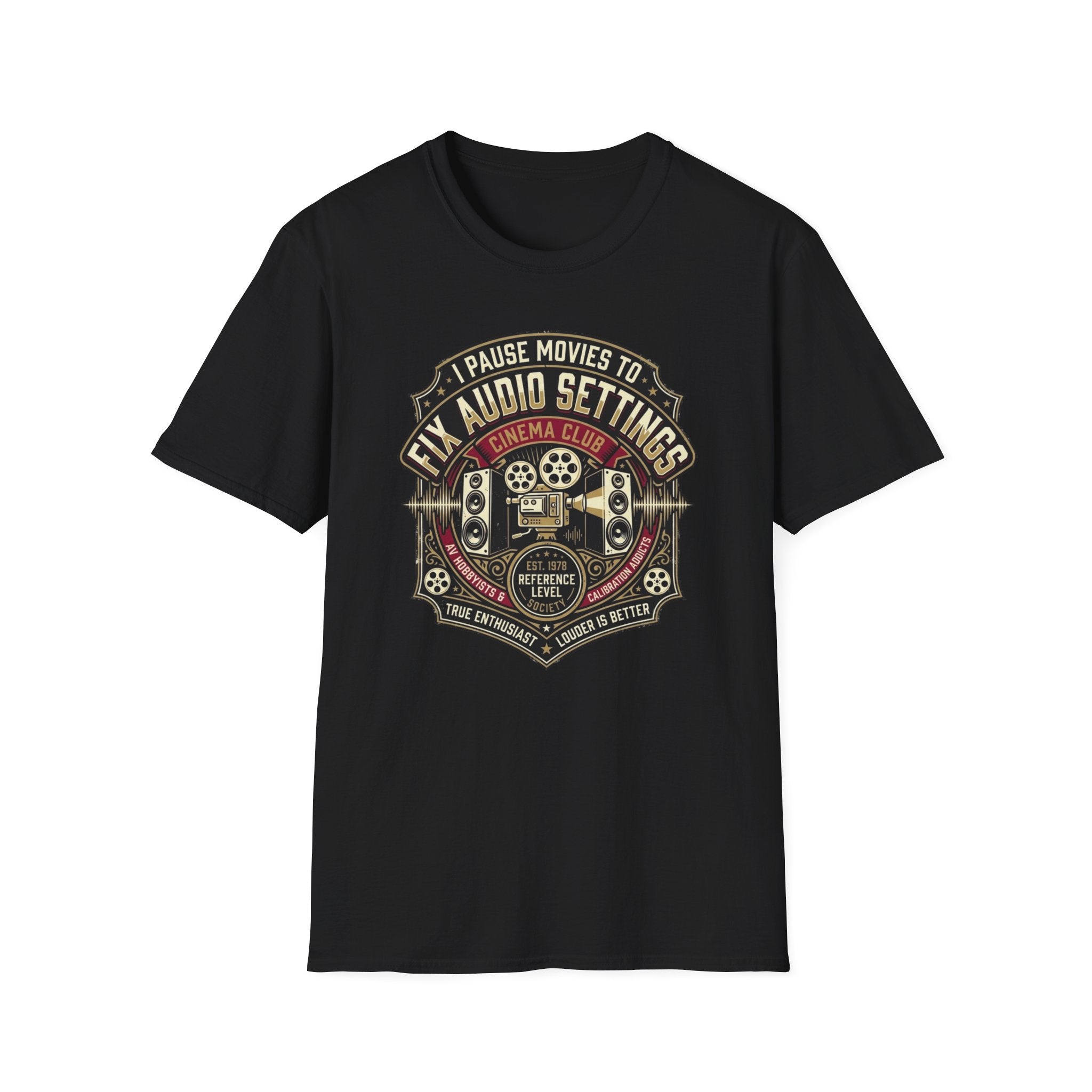 Pause Movies to Fix Audio Setting T-Shirt