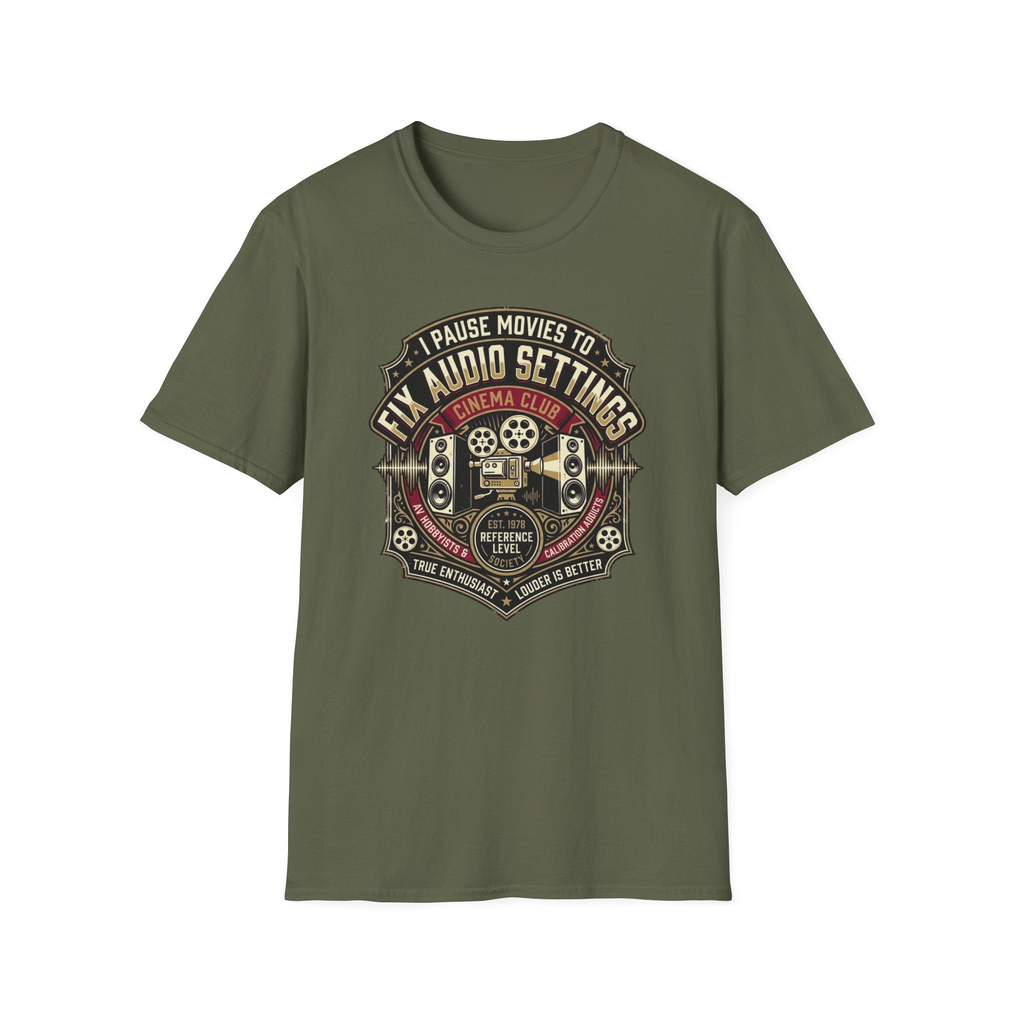 Pause Movies to Fix Audio Setting T-Shirt