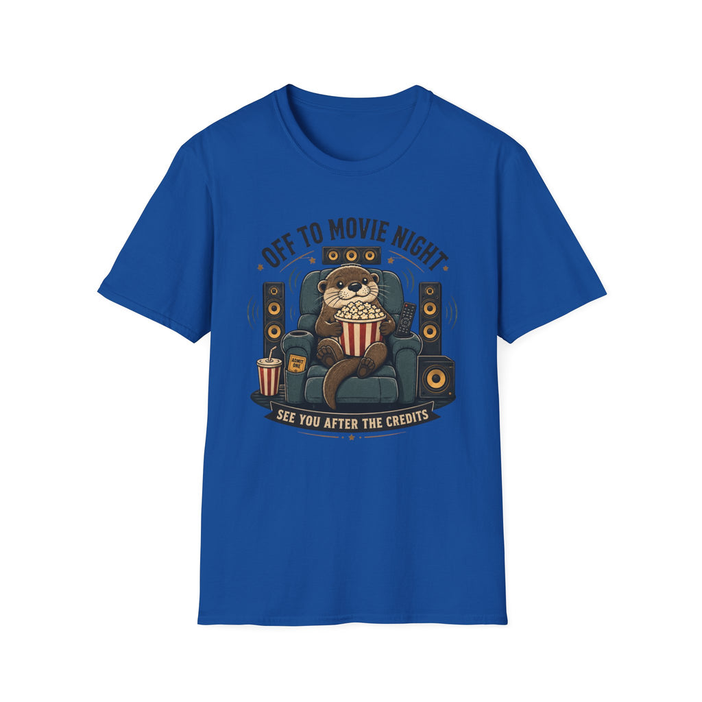 Off To Movie Night Otter T-Shirt