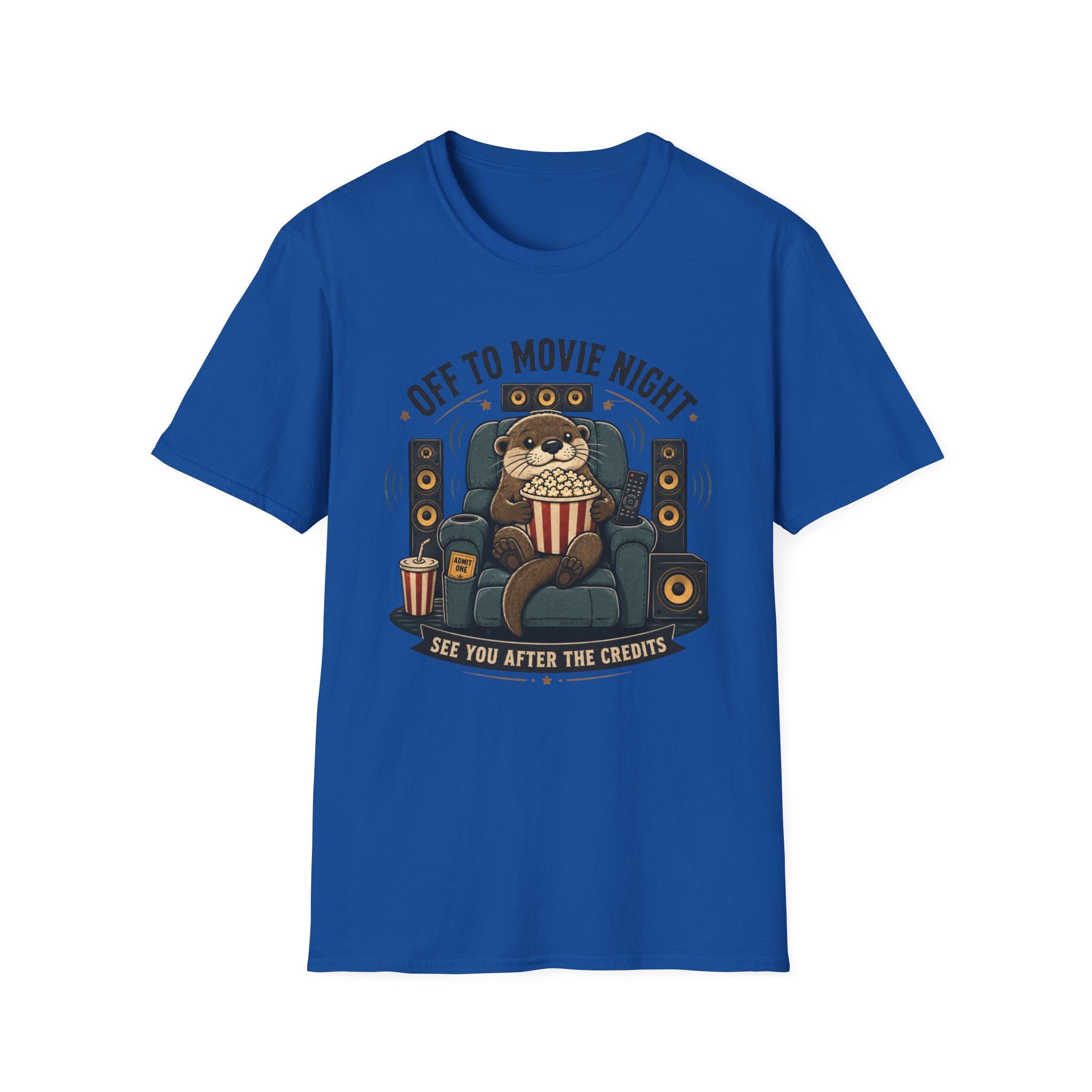 Off To Movie Night Otter T-Shirt