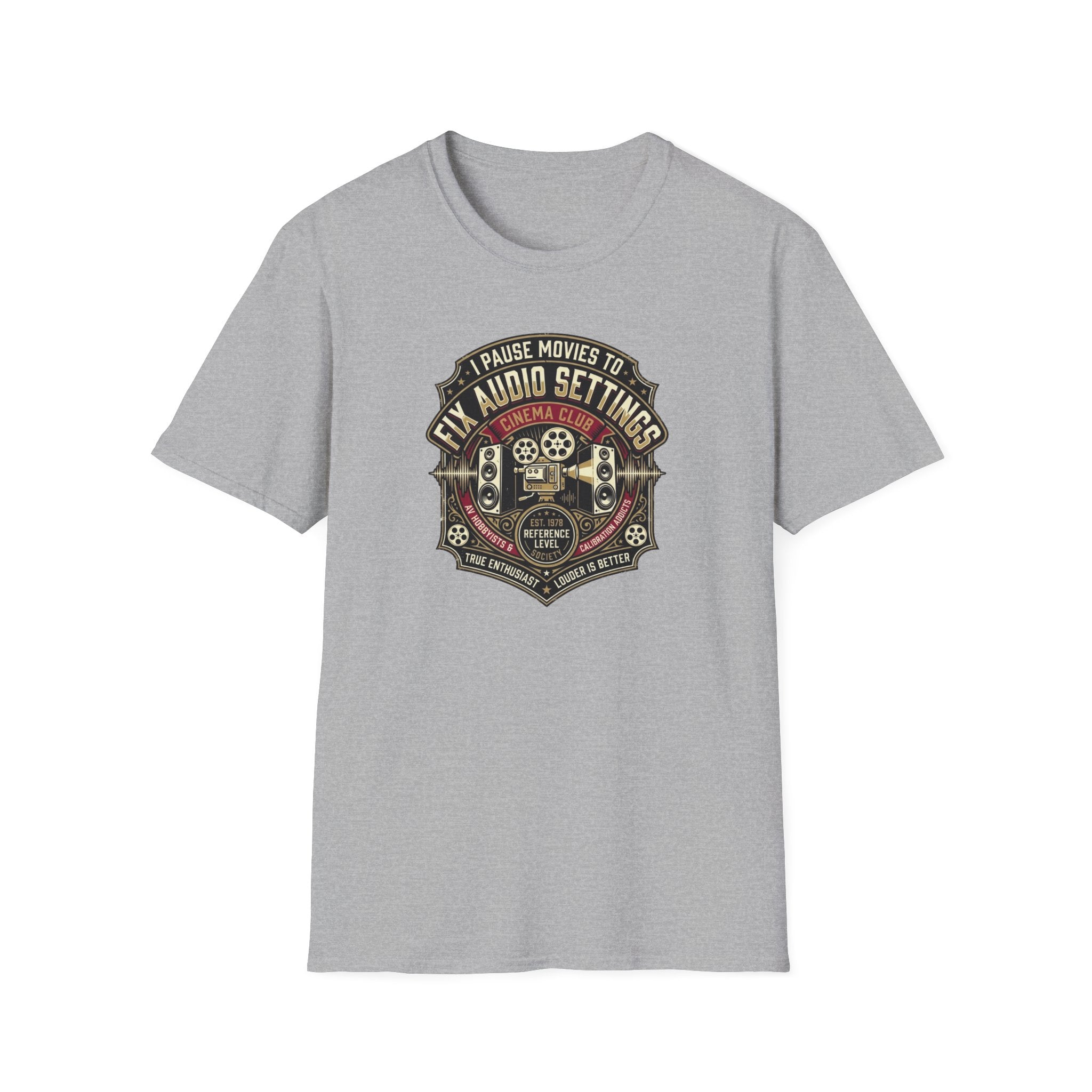 Pause Movies to Fix Audio Setting T-Shirt