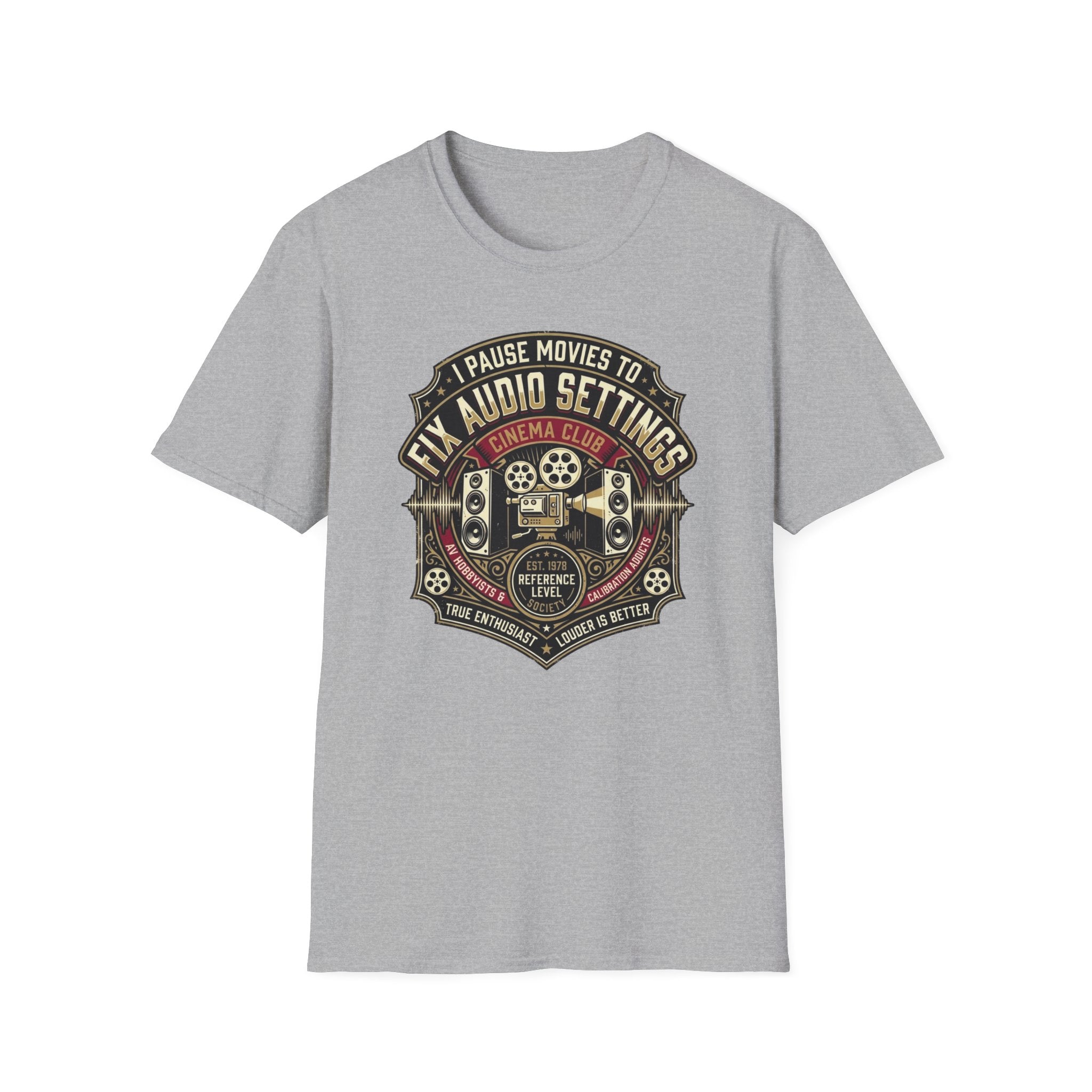 Pause Movies to Fix Audio Setting T-Shirt