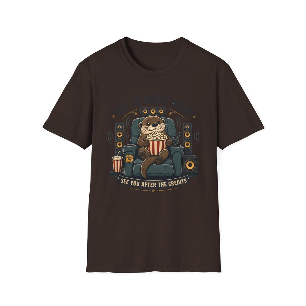 Off To Movie Night Otter T-Shirt