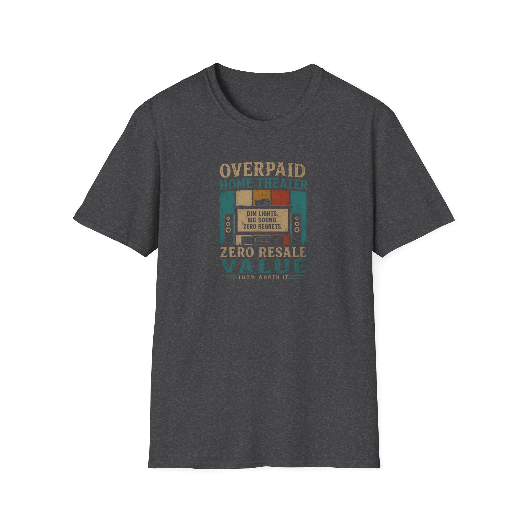 Overpaid Home Theater T-Shirt