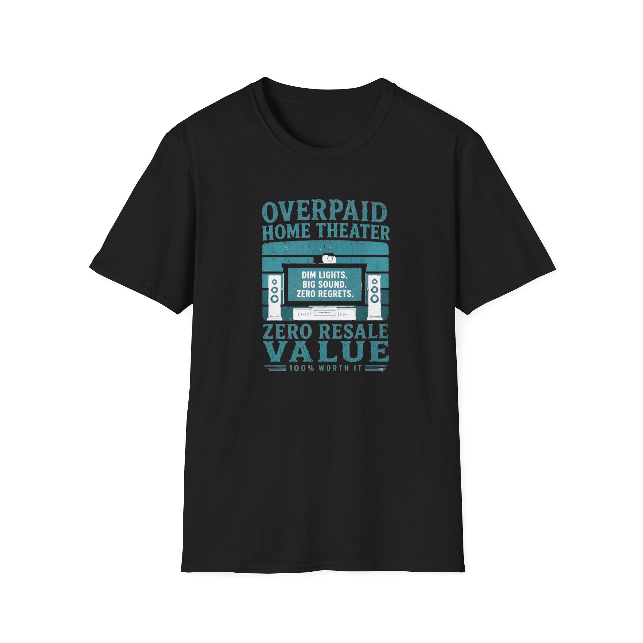 Overpaid Home Theater T-Shirt