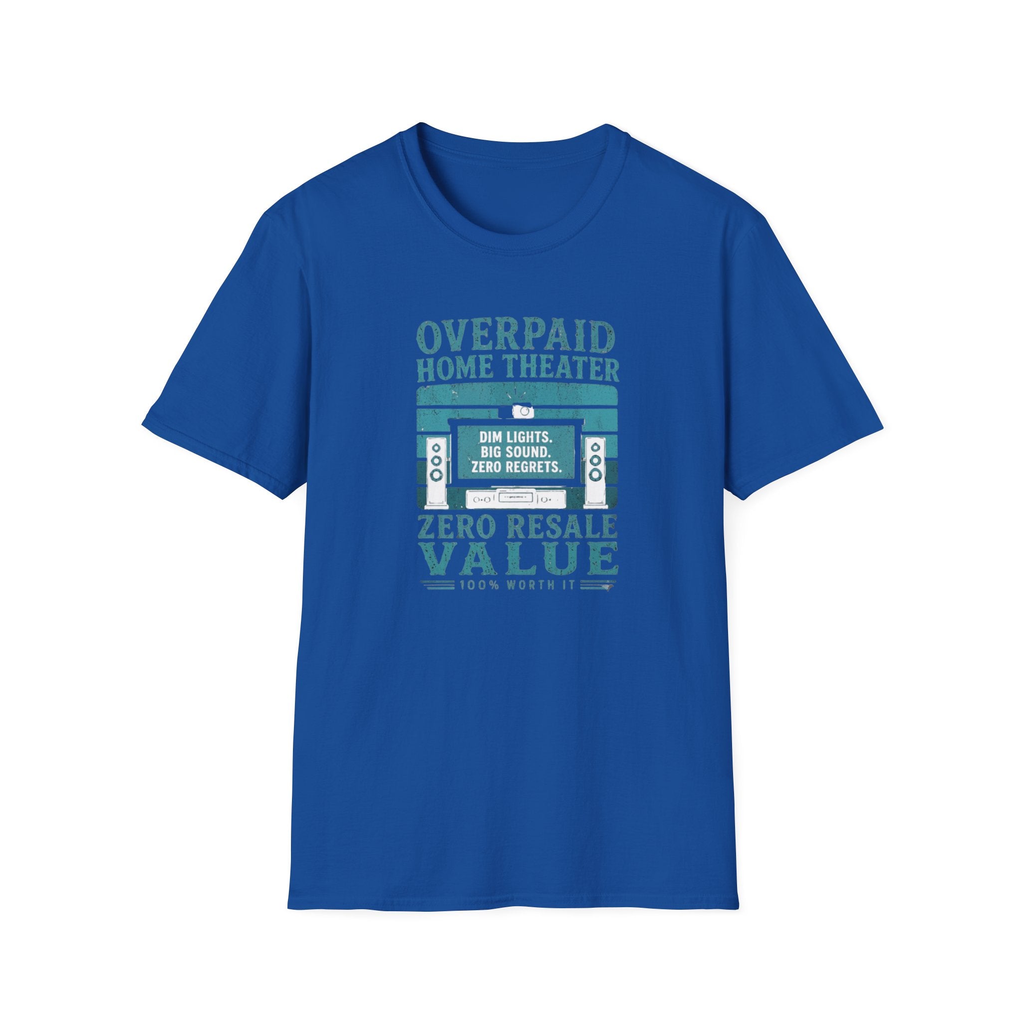 Overpaid Home Theater T-Shirt