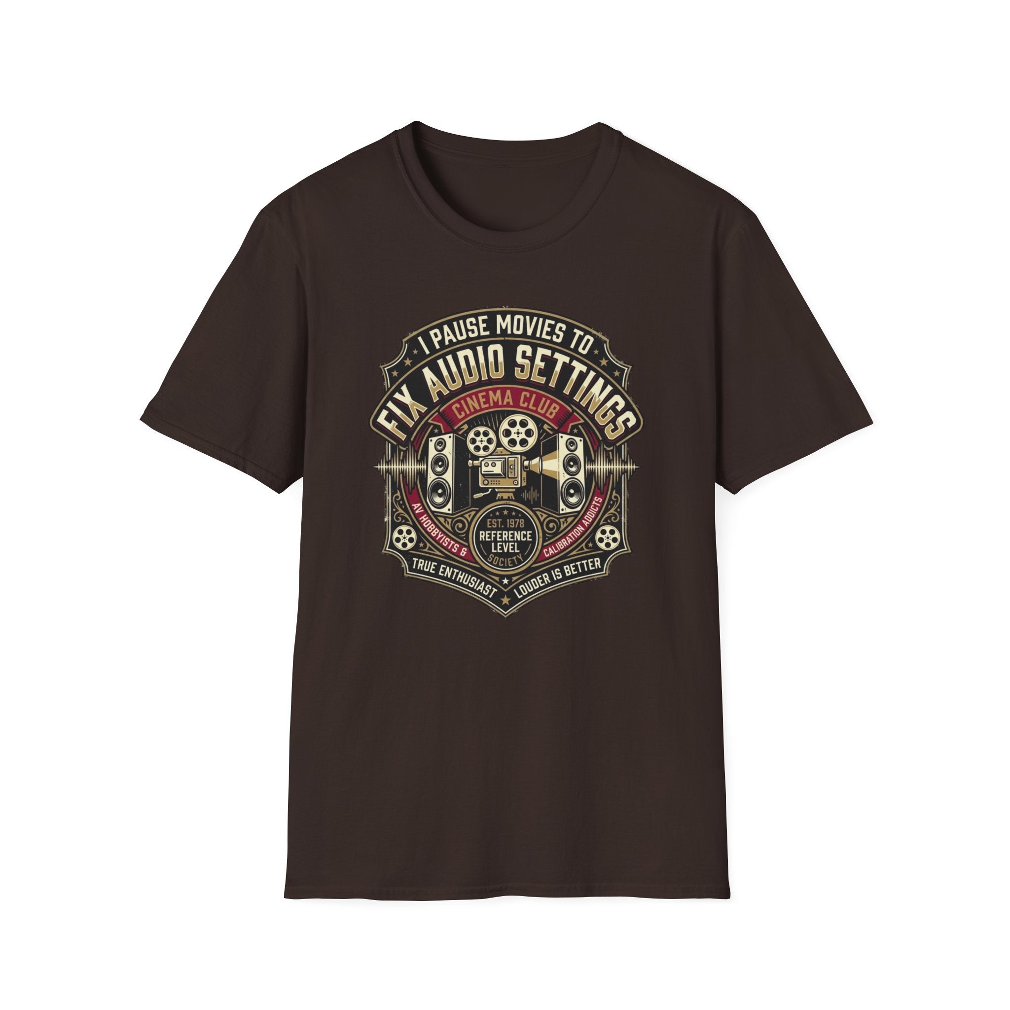 Pause Movies to Fix Audio Setting T-Shirt