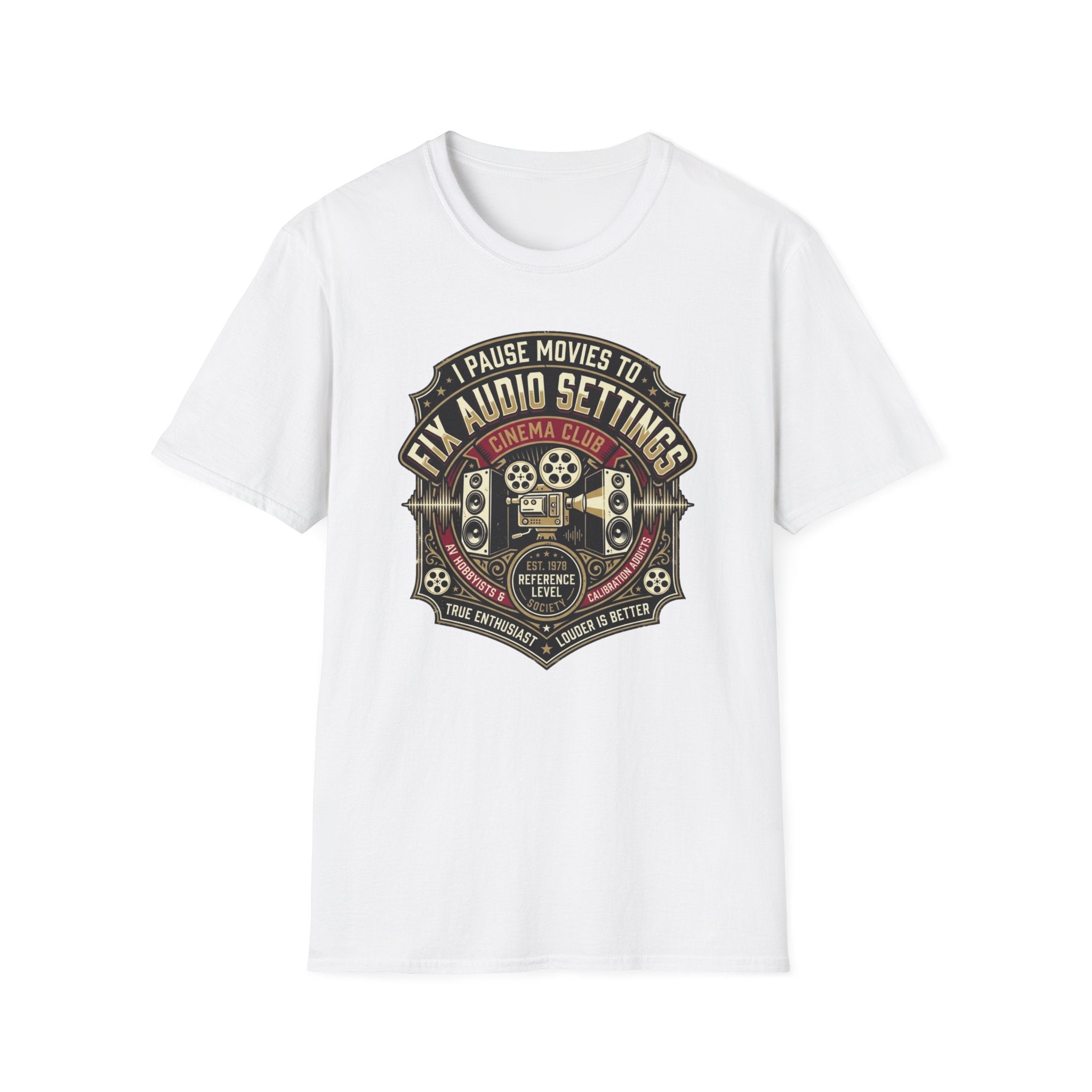 Pause Movies to Fix Audio Setting T-Shirt