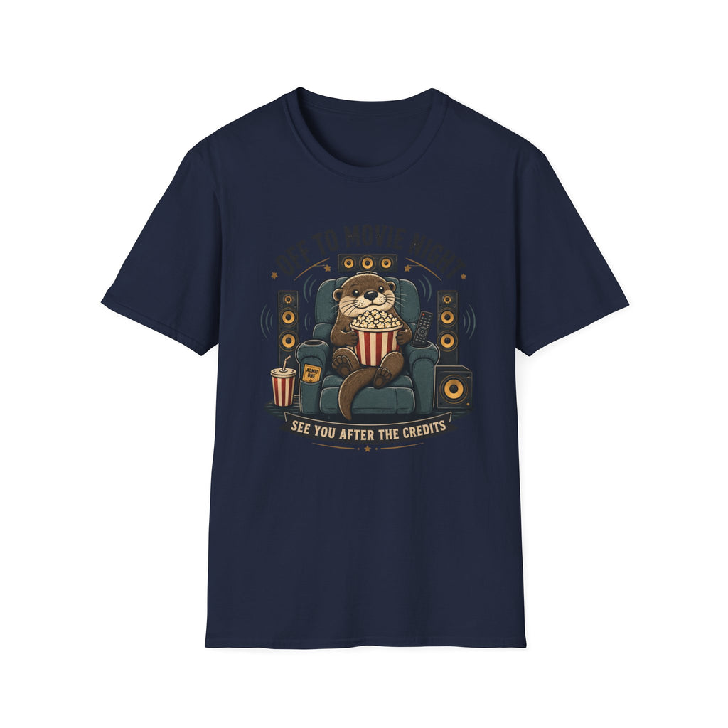 Off To Movie Night Otter T-Shirt