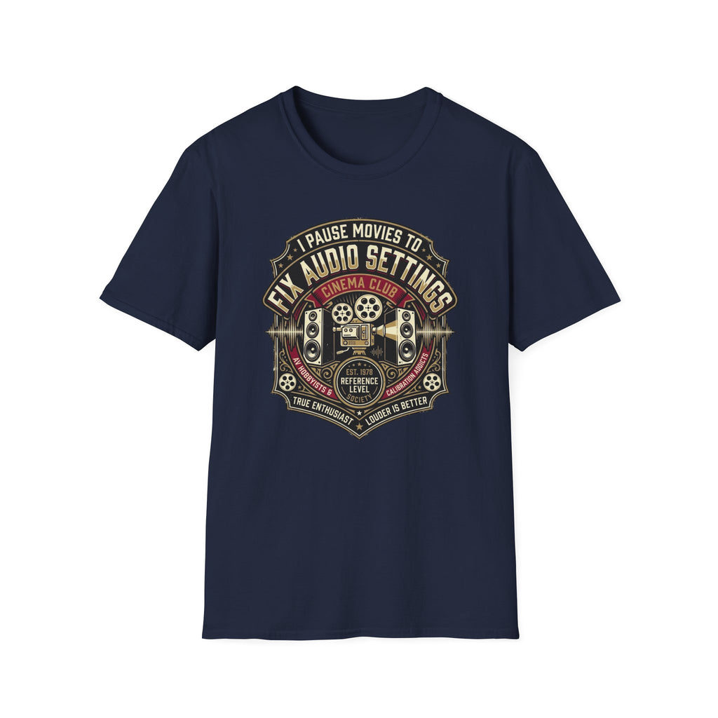 Pause Movies to Fix Audio Setting T-Shirt