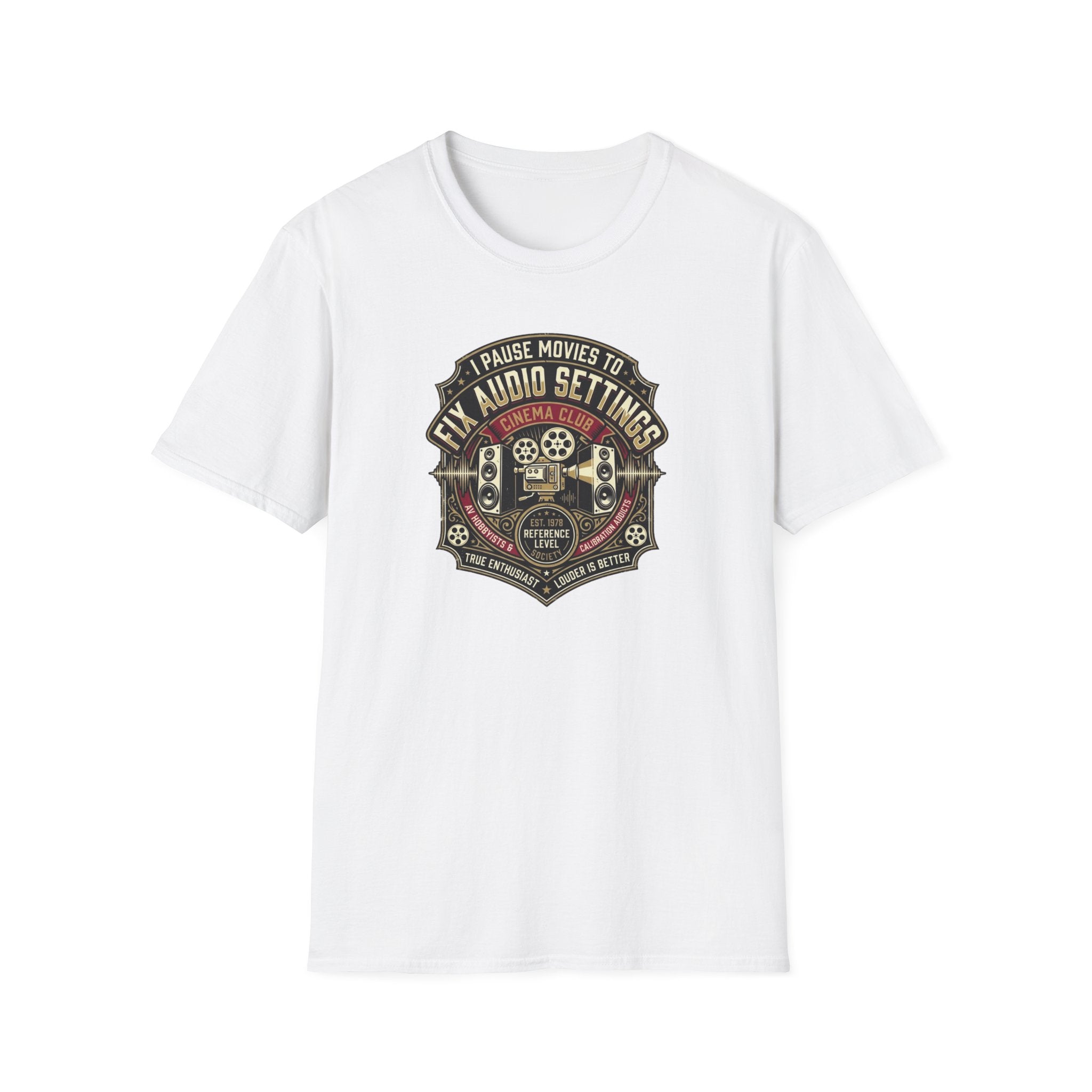 Pause Movies to Fix Audio Setting T-Shirt