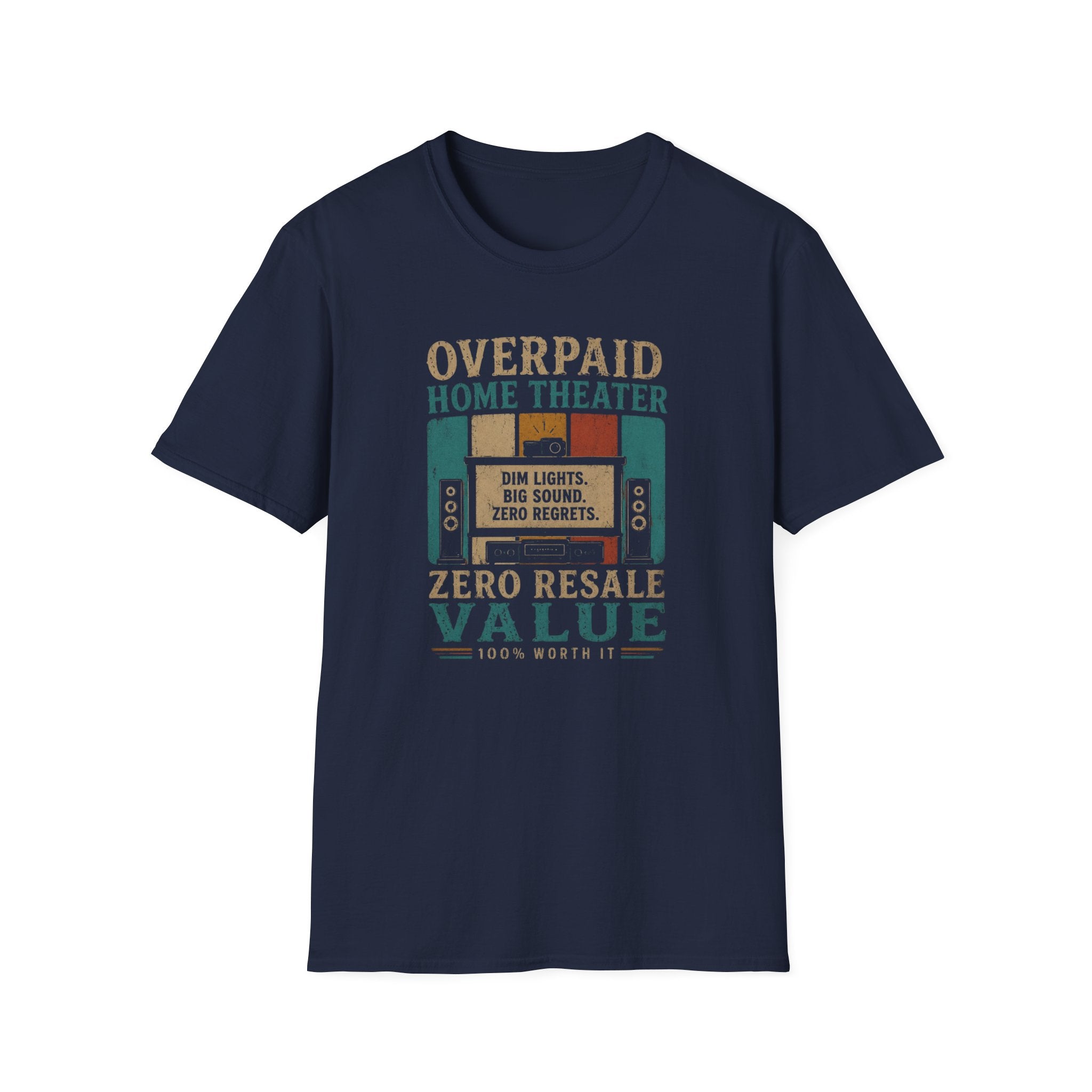 Overpaid Home Theater T-Shirt