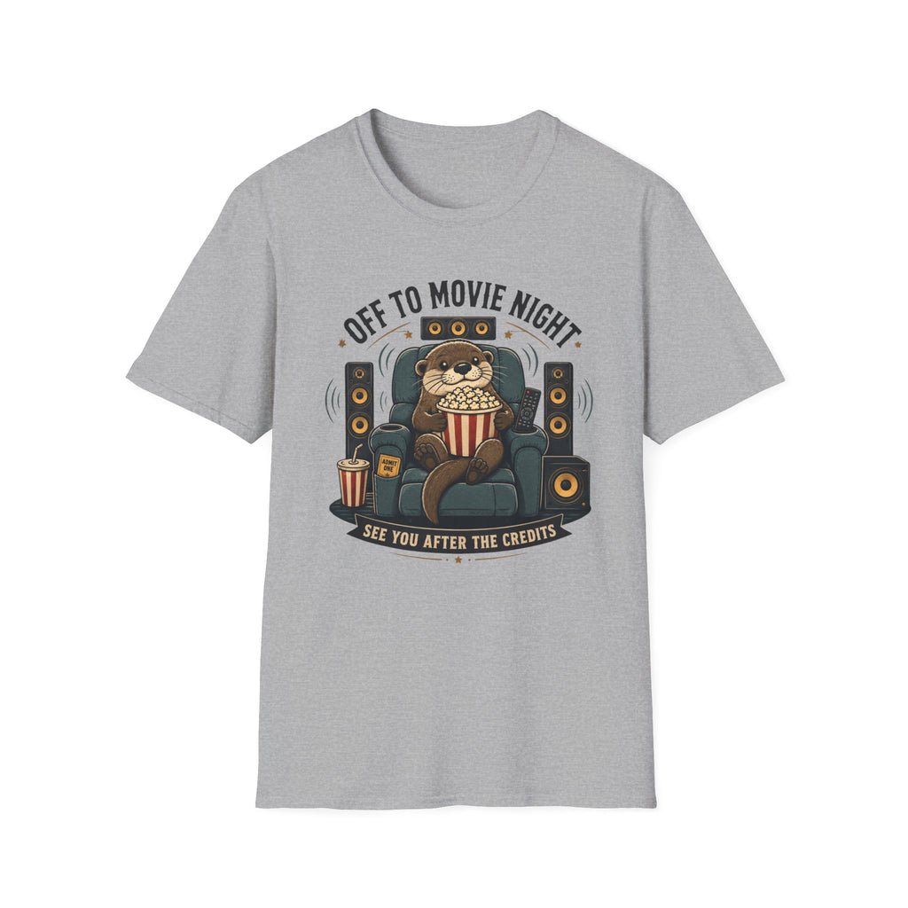 Off To Movie Night Otter T-Shirt